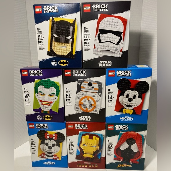Lego Other - LEGO Brick Sketches Full Collection NWT